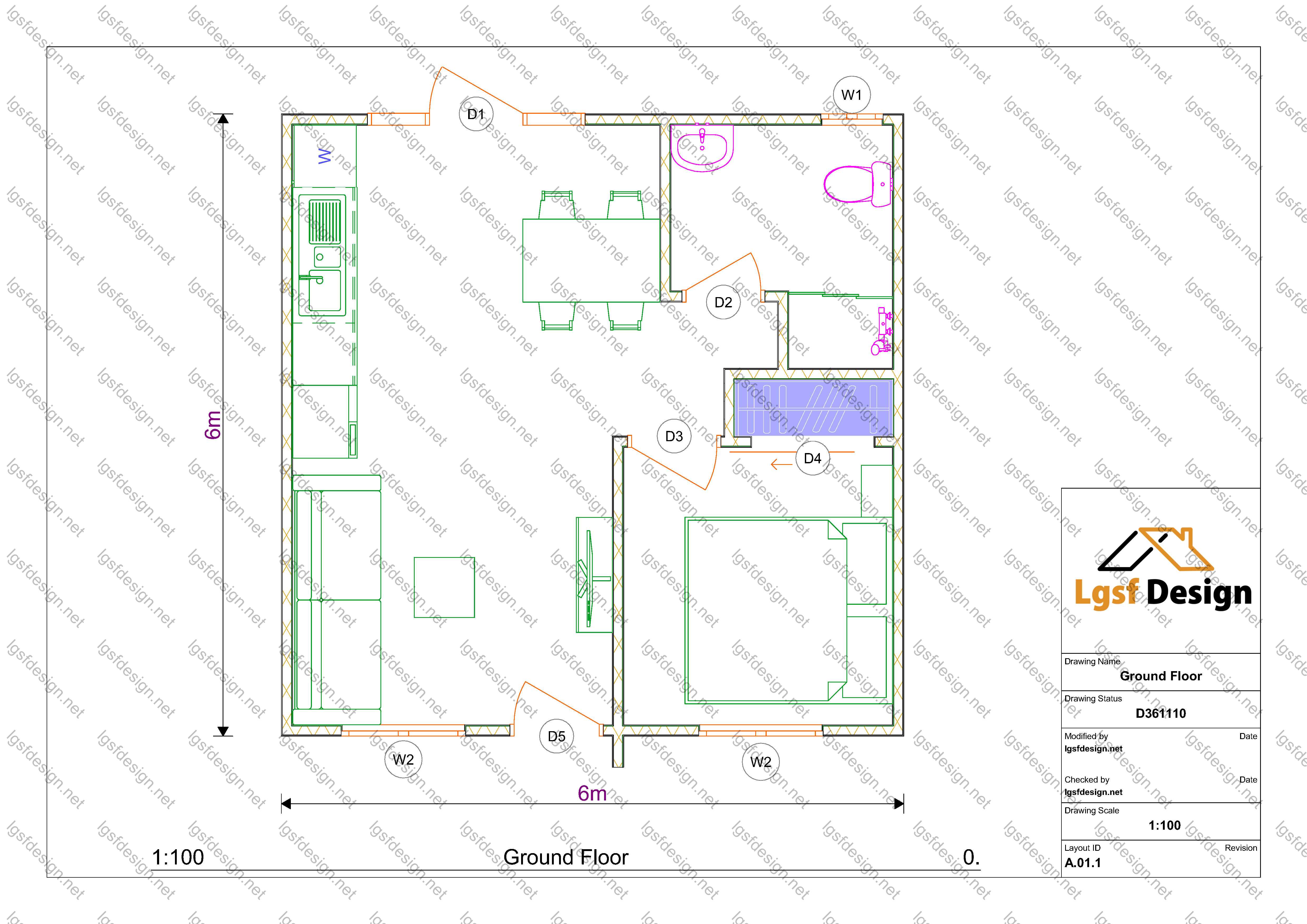 D361110 floor plan