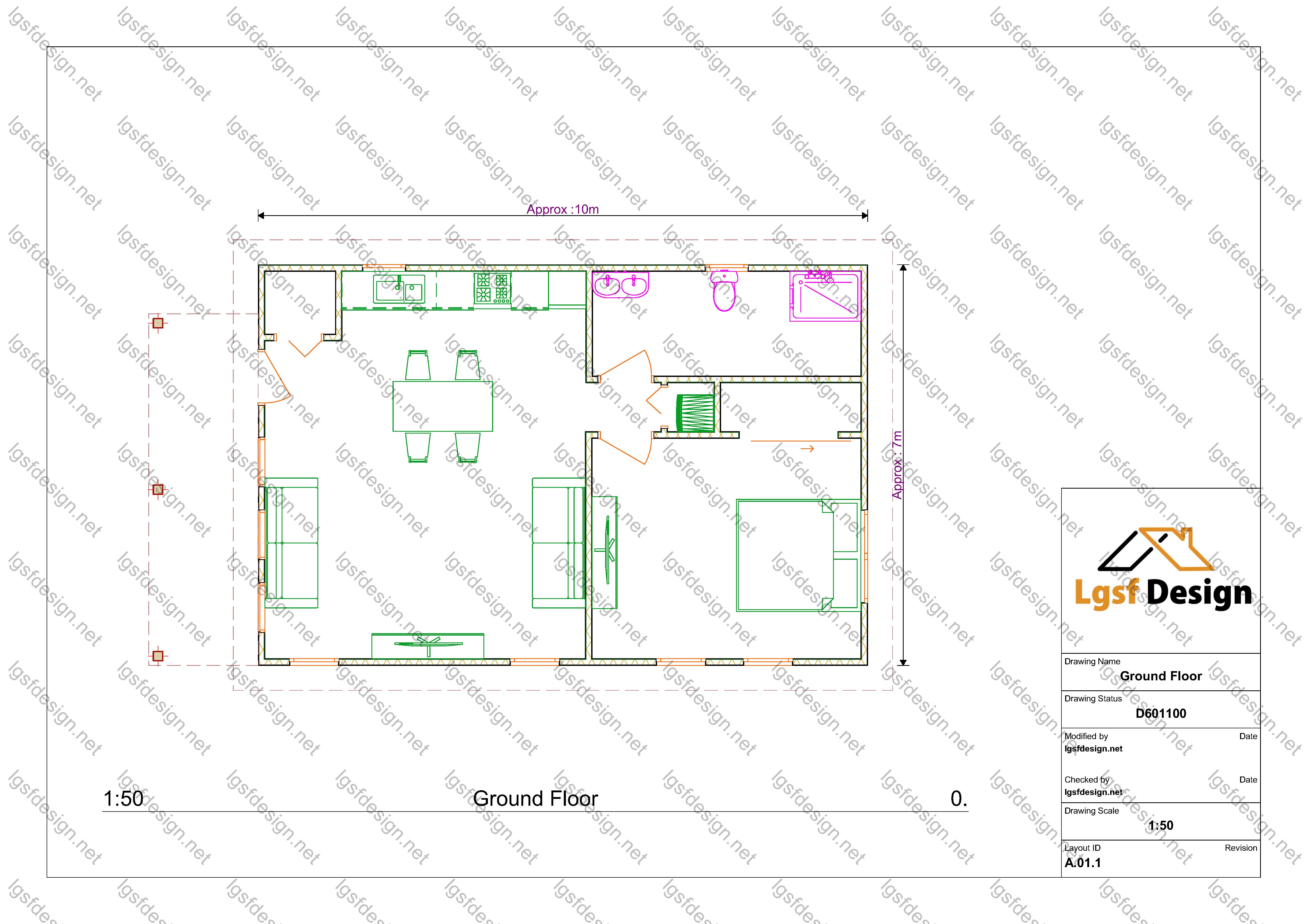 D601100 floor plan