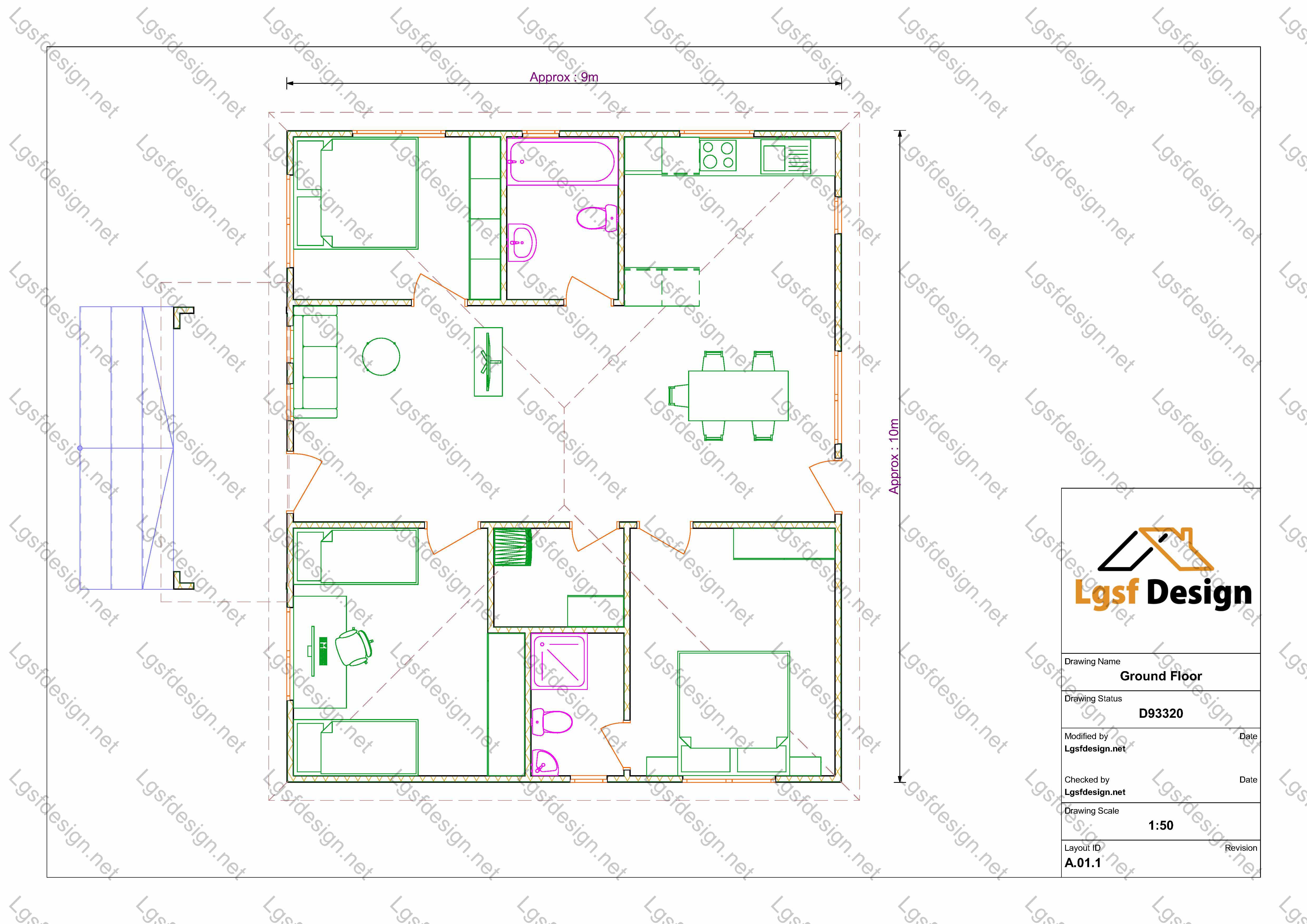 D93320 floor plan