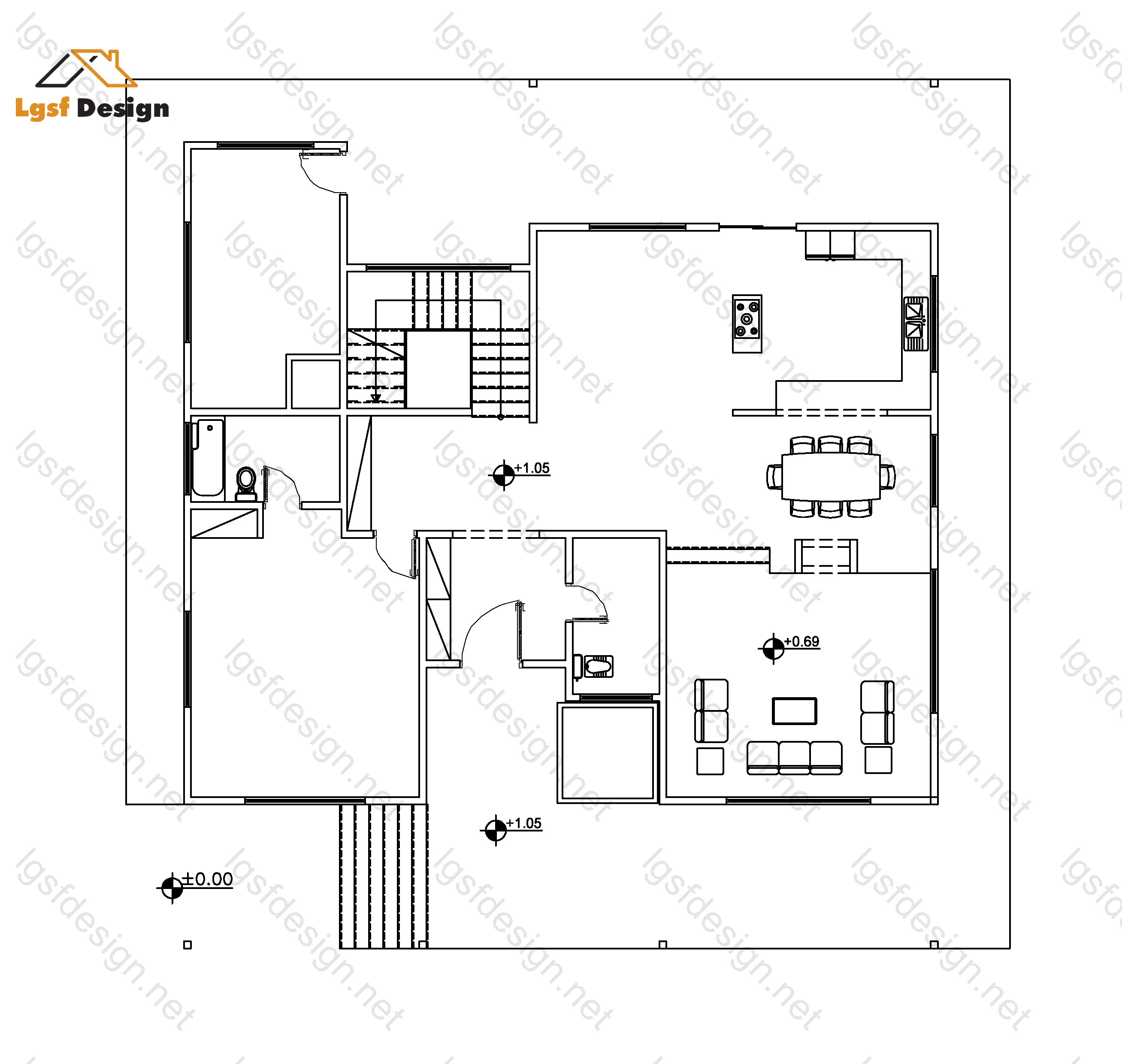 LSF house plan D385440 gallery image 7
