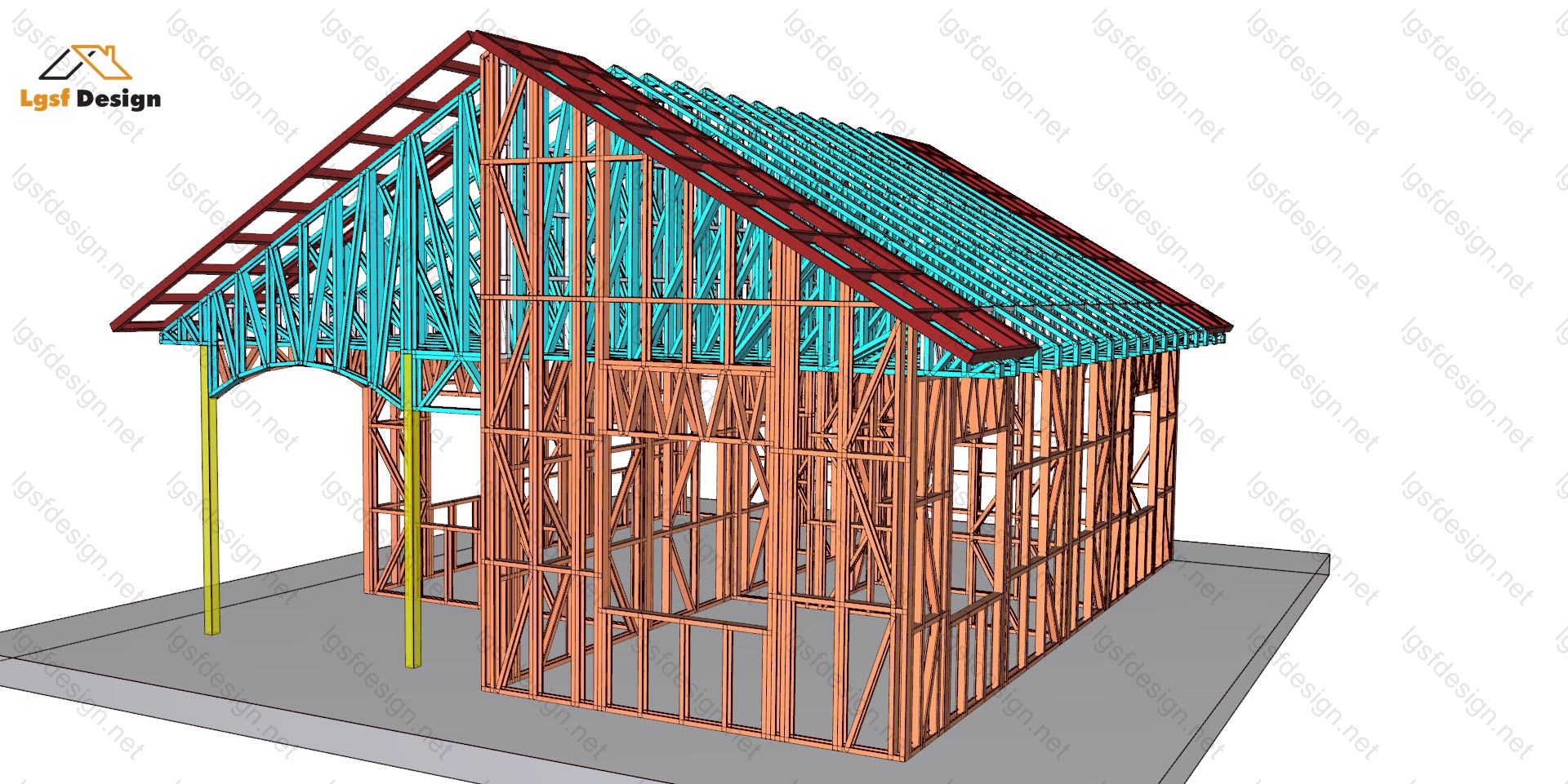 LSF house plan D67210 gallery image 6