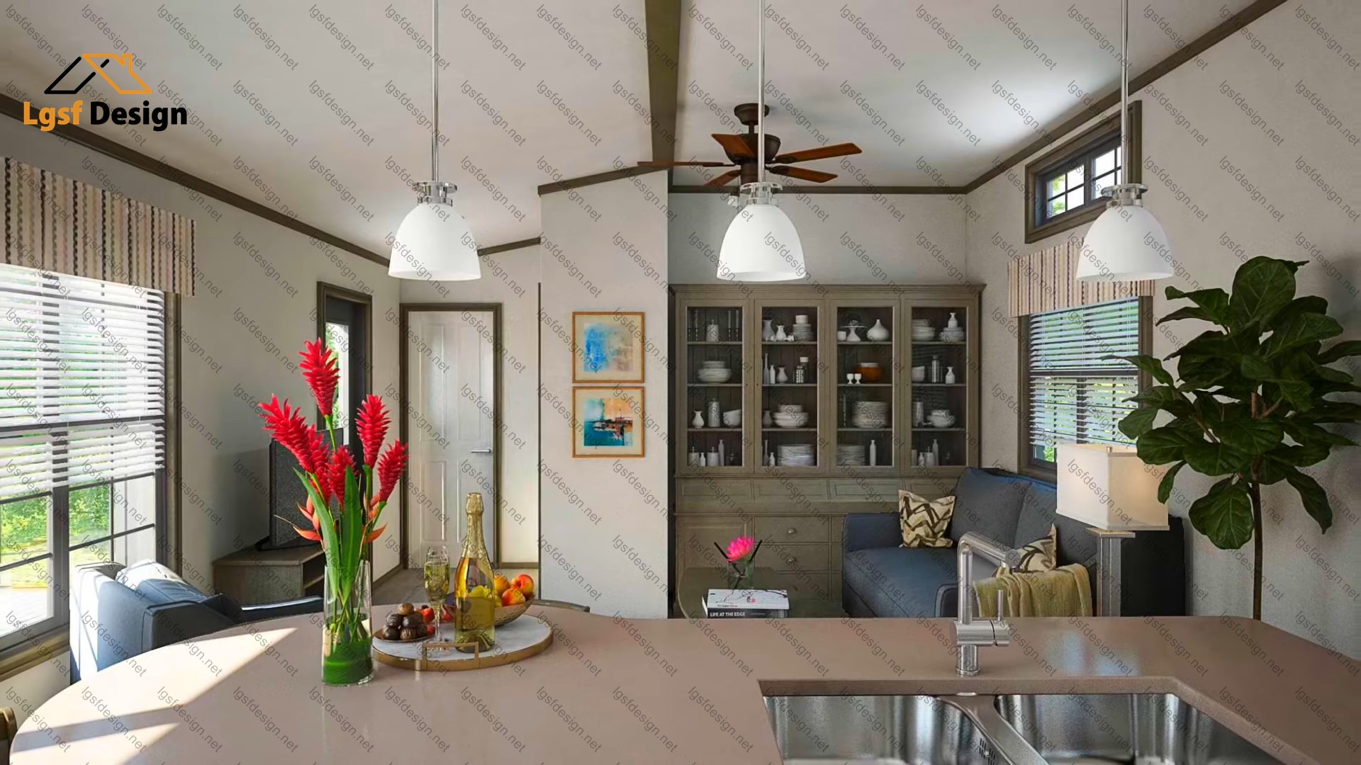 LSF house plan D73310 gallery image 7