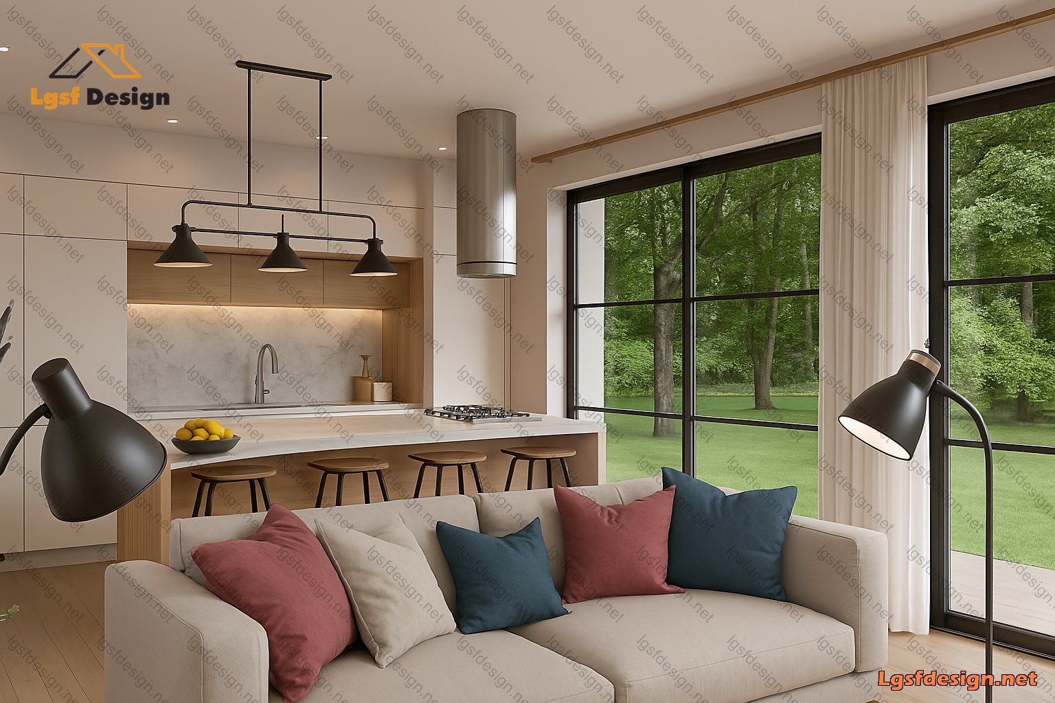 LSF house plan D74110 gallery image 9