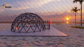 LSF project GEODESIC DOME in Mauritius