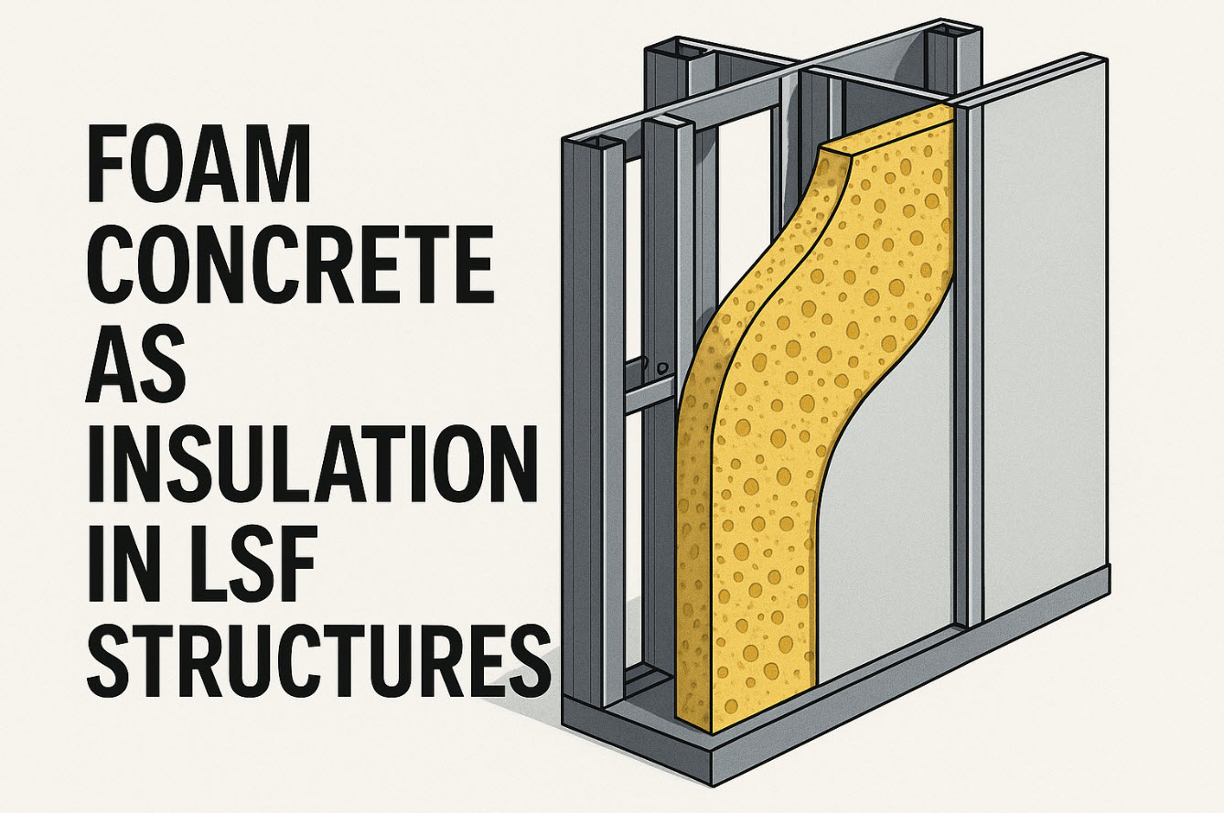 Using Foam Concrete as Insulation in Light Steel Framing Structures