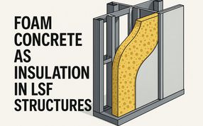 Using Foam Concrete as Insulation in Light Steel Framing Structures